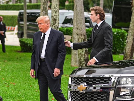 Barron Trump makes MAGA rally debut, still doesn’t speak