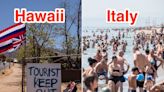 Photos show how wildly out of control tourists are this summer