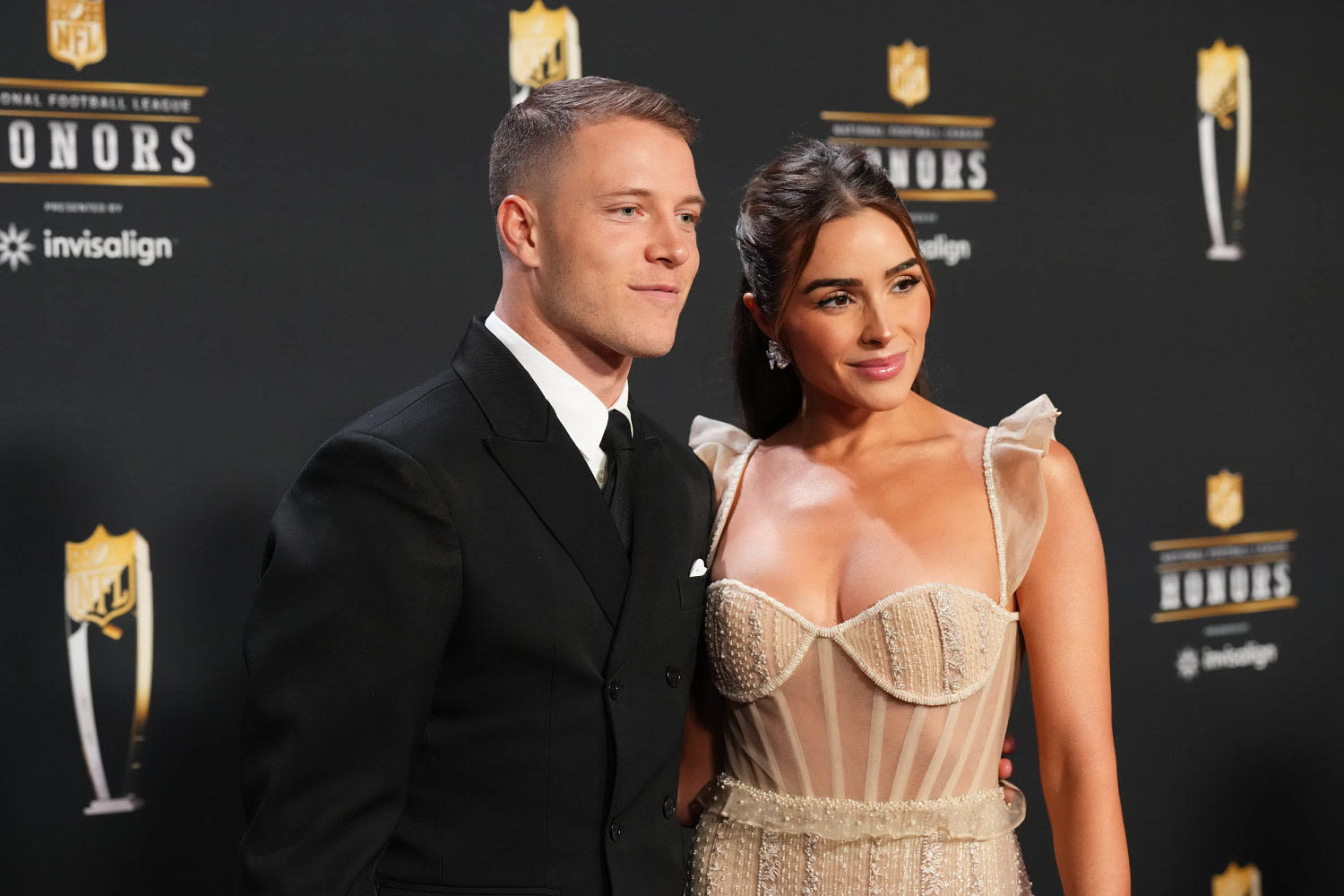 Christian McCaffrey slams criticism of wife Olivia Culpo's wedding dress: 'What an evil thing to post'