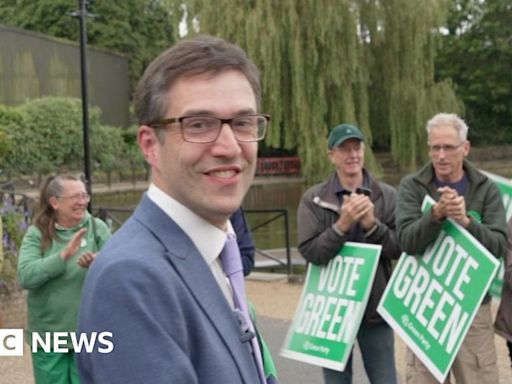 Green MP Adrian Ramsay celebrates election win in Diss