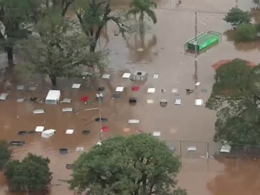 Rio Grande do Sul prevé que las inundaciones continúen varios días pese a la menor lluvia (V)