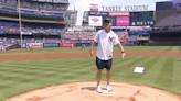 UConn Head Coach Dan Hurley Throws Out First Pitch At Yankees Game