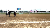 Walk from the Churchill Downs paddock to the track on Kentucky Derby Day 2024