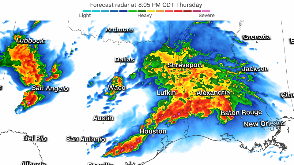 Rare high risk of extreme rainfall to trigger ‘life-threatening’ flooding in Texas and Louisiana