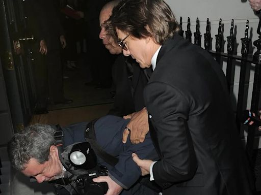 El amable gesto de Tom Cruise con un fotógrafo durante la fiesta de Victoria Beckham