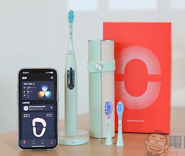 Oclean X Ultra WiFi 智慧電動牙刷開箱實測：骨傳導 AI 語音指導正確潔牙力度與區域，全齒清潔不漏刷