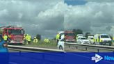 Lane of M9 remains closed after driver's death in police chase crash