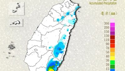 蘭嶼雨勢驚人環島公路多處積水 鄉公所應變小組待命