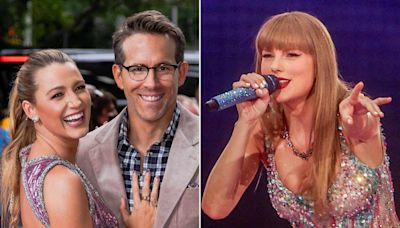 Ryan Reynolds and Blake Lively Take Selfie and Kiss While Taylor Swift Performs ‘Lover’ at Madrid Tour Stop