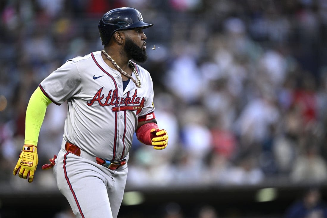 Deadspin | Braves' Marcell Ozuna aims to continue power display vs. Padres