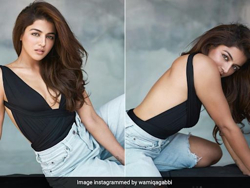 Wamiqa Gabbi's Black Backless Bodysuit With Ripped Jeans Is Party On The Top And Brunch In The Bottom