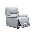 Cheers芝華仕頭等艙 頭層牛皮 單人搖椅電動沙發附USB 1025 霧霾藍 (H014303639)