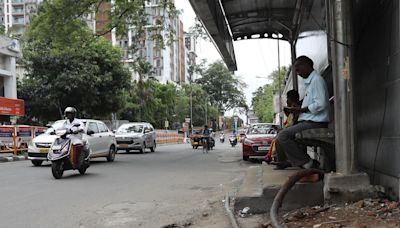 A ‘step-up’ for bus stop at C.P. Ramaswamy Salai