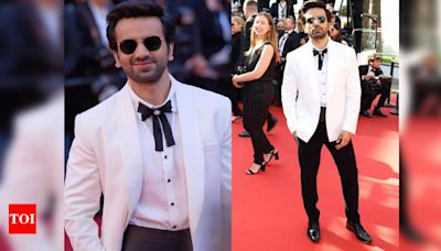 Ayush Mehra rocks the Cannes red carpet in a tuxedo - Times of India