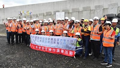 東彰道路南延段拓寬工程 防災重於救災 防汛演練