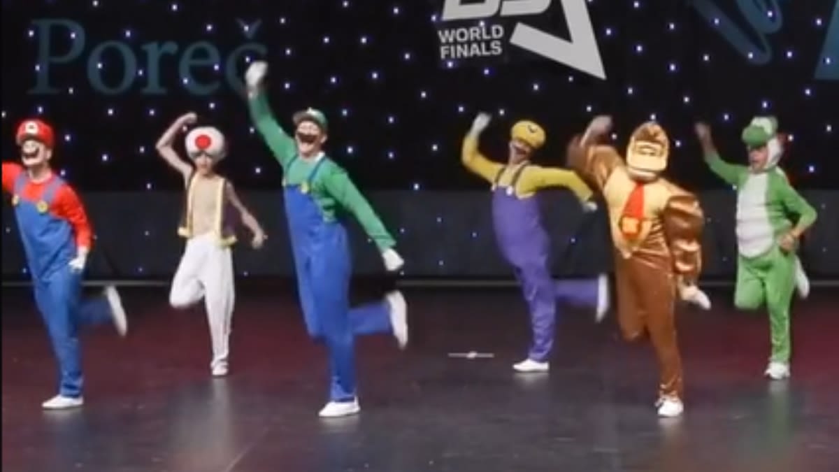 Mario Bros Characters Team Up For Epic Video Game Dance Routine