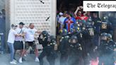 Watch: Serbia fans chant Vladimir Putin’s name amid violent clashes with German police