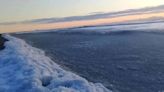 Frío extremo: el mar se congeló en Tierra del Fuego