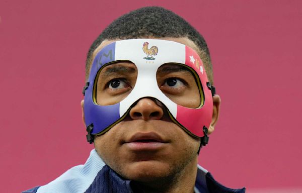 Masked Mbappé trains for Netherlands match at Euro 2024, coach optimistic he'll play