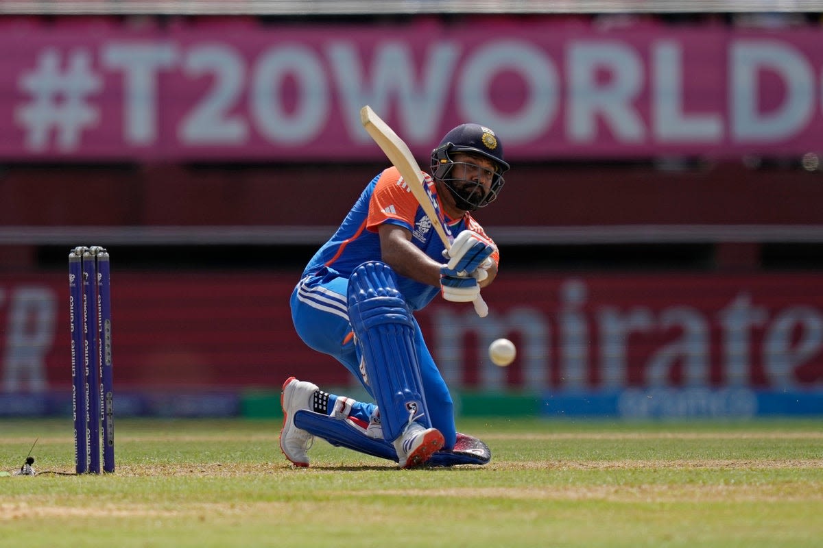 India v England LIVE: T20 World Cup semi-final score as Rohit Sharma out for 57 after rain delay