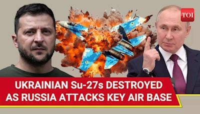 Russia Bombs Ukraine's Myrhorod Air Base, Wipes Out Su-27 Jets; 'Iskander Hellfire...' | International - Times of India Videos