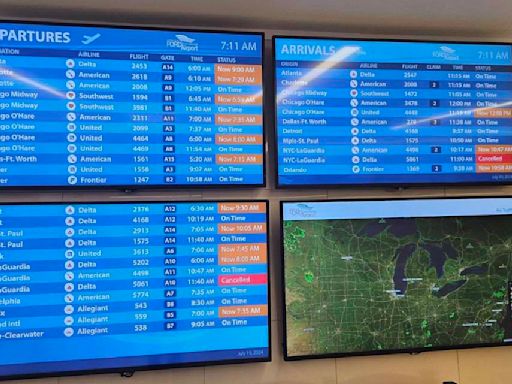 Flights at Gerald R. Ford Airport affected by technology outage