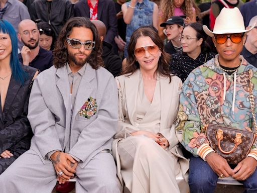 Pharrell Williams, Maluma, Selma Blair and More Celebrities Sit Front Row at Men’s Fashion Week Spring 2025