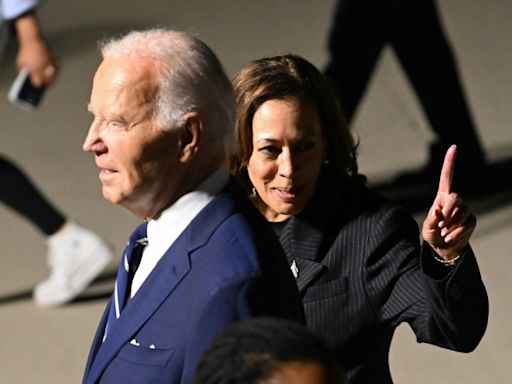 Kamala Harris y Joe Biden, en un acto público conjunto el 15 de agosto