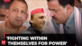 Akhilesh Yadav takes a swipe at UP govt 'Fighting within themselves for power'