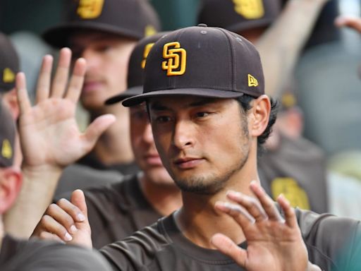 Padres' Yu Darvish Throws Live Batting Practice in San Diego