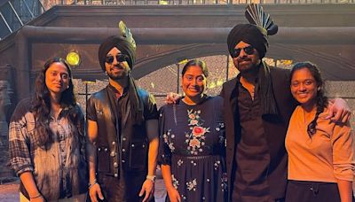 Pics: Prabhas' cousins meet Diljit Dosanjh on 'Kalki 2898 AD' sets