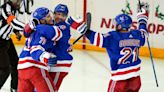 Vesey puts New York ahead, Krieder scores 2, Rangers beat Bruins 7-4 in matchup of East's top teams