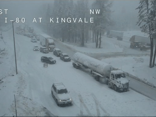 Interstate 80 closes after multiple spinouts on snowy roads