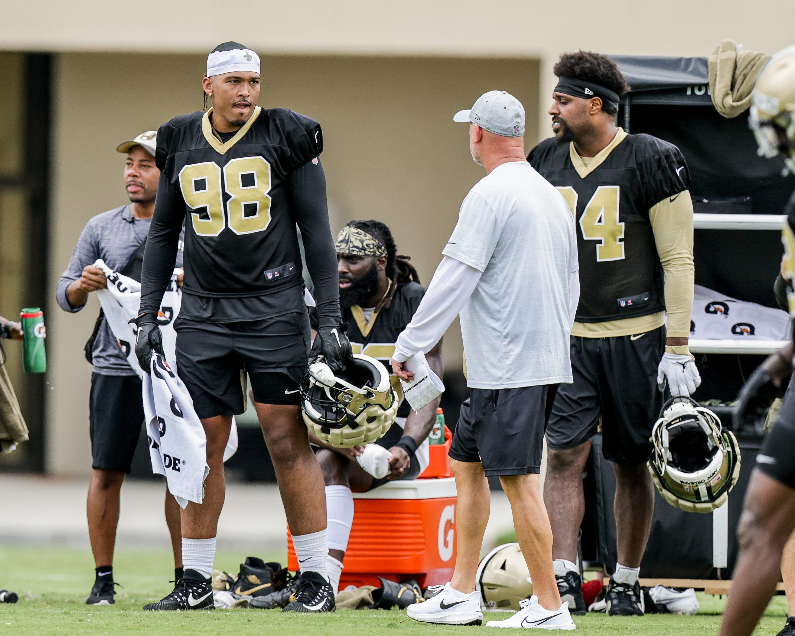 Payton Turner (toe) misses Saints practice but Dennis Allen 'not concerned'