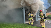 Olean city firefighters respond to garage fire on Fountain Street