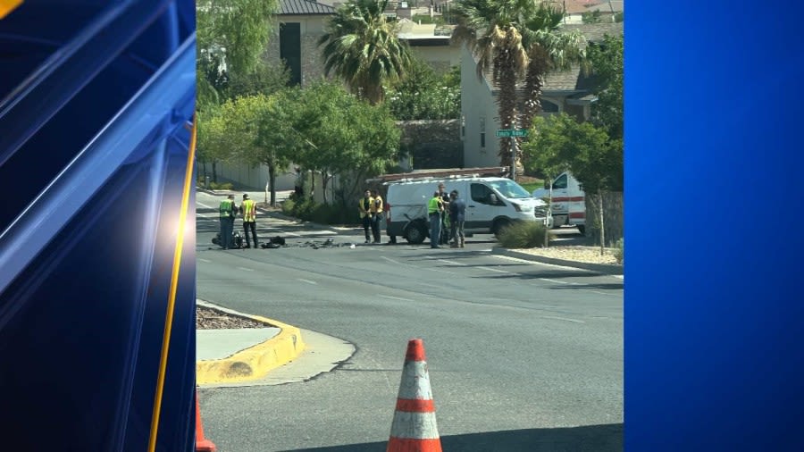 Crash involving motorcycle, van turns fatal in West El Paso