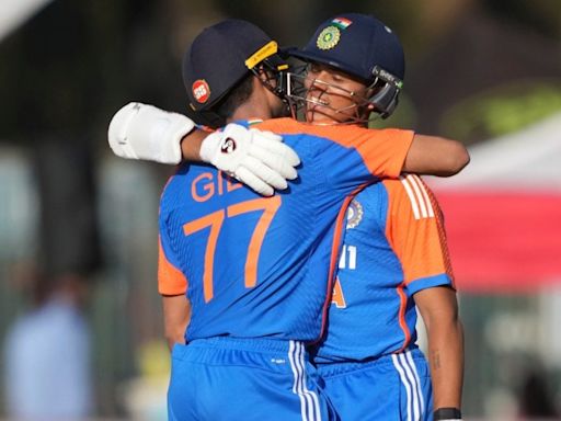 India vs Zimbabwe, 4th T20 Stats: Men in Blue's second 10-wicket win, Jaiswal-Gill partnership and more