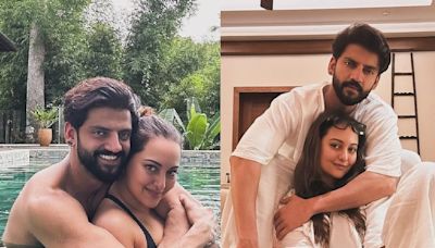 Shirtless Zaheer Iqbal Holds Wife Sonakshi Sinha Close in Mushy Pics from Their Honeymoon | Photos - News18