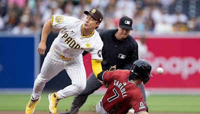 Corbin Carroll’s swing comes alive with three-hit day to lead Diamondbacks' win at Padres