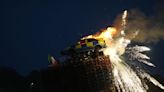 Watch: Mock police car set alight on Tyrone bonfire