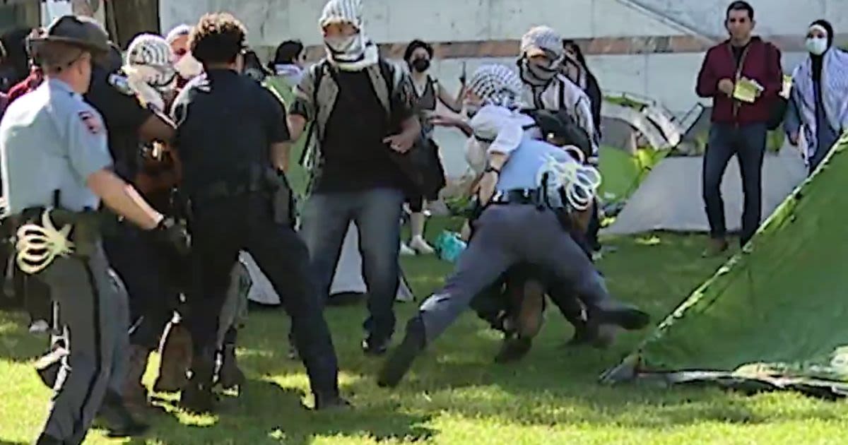 Watch: Georgia State Trooper Puts NFL Pros to Shame with Ruthless Tackle on Anti-Israel Protester