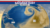 Huge Saharan dust blob cooling eastern Atlantic