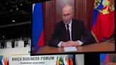 Putin denounces sanctions on Russia during his speech for a South Africa economic summit