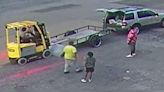 Photo: Thieves spend hours stealing $60,000 forklift