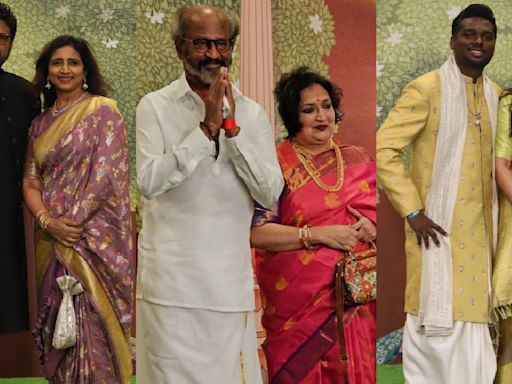Anant Ambani-Radhika Merchant wedding: South stars Rajinikanth, Venkatesh Daggubati and Atlee make their stylish entries in traditionals