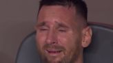 Un nuevo llanto de Messi en una final de la Copa América se convirtió en meme