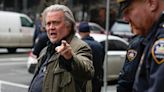 Steve Bannon 'swatted' again. The right-wing commentator was live-broadcasting his 'War Room' podcast when the police raided his home.