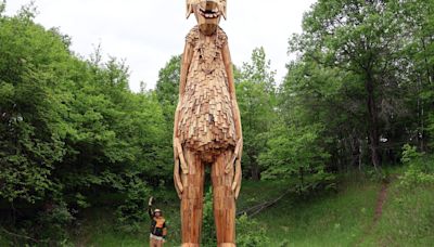 A giant troll installation and treasure hunt opens in northern Minnesota