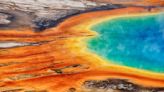 "Shocked onlookers" watch man edge around near-boiling Yellowstone spring