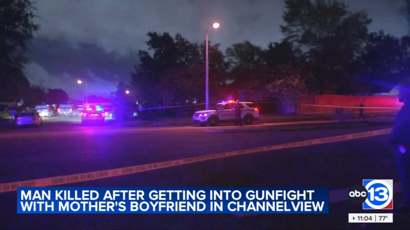 1 man killed, 1 hurt in exchange of gunfire during domestic disturbance near Channelview, HCSO says